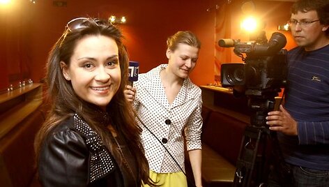 Evelina Sa&scaron;enko prie&scaron; kelionę į &bdquo;Euroviziją&ldquo; susitiko su žurnalistais.