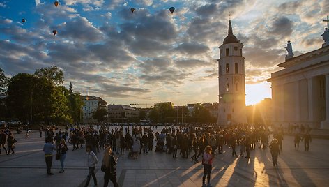 Vilniuje muzikantai išėjo į gatves