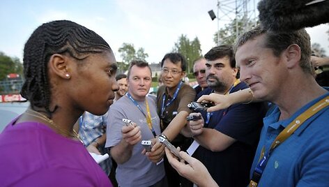 C.Semenya bėgimo akimirkos