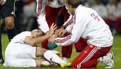 F.Ribery pasirodymas rungtynėse ir trauma