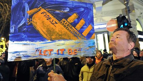 Protestai Vengrijoje