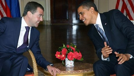 D.Medvedevas ir B.Obama prieš G20 vadovų susitikimą. 