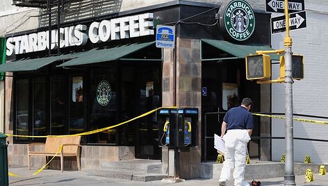 Sprogimas įvyko prie &bdquo;Starbucks&ldquo; pačiame Niujorko centre