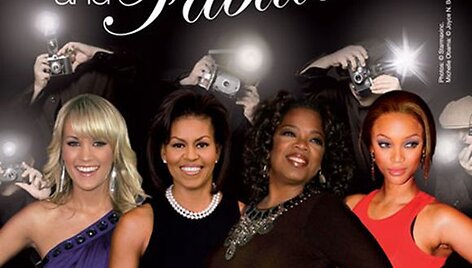 PETA Michelle Obamos (antra i&scaron; kairės) nuotrauką panaudojo be jos sutikimo 