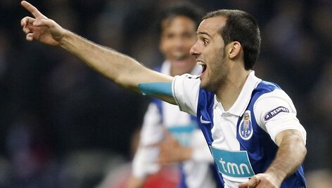 &bdquo;Porto&ldquo; žaidėjai džiaugiasi po įmu&scaron;to įvarčio 