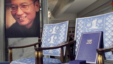 Tu&scaron;čia kėdė, skirta Liu Xiaobo, per Nobelio apdovanojimus