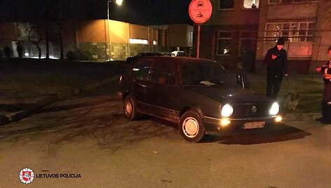 &bdquo;VW Golf&ldquo; įvykio vietoje