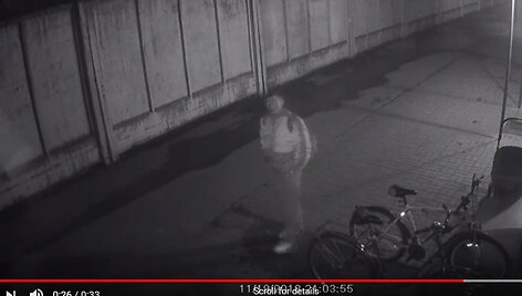 Užfiksuotas įtariamasis