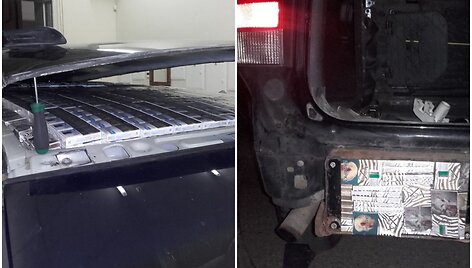 &bdquo;Volvo V70&ldquo; slėptuvėse sulaikyta kontrabanda