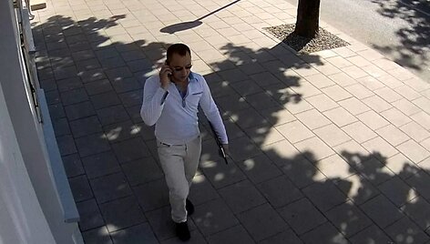 Užfiksuotas įtariamasis