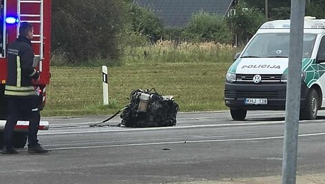 J.Dovydėno avarijos vietoje