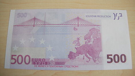 Suvenyrinis 500 eurų banknotas