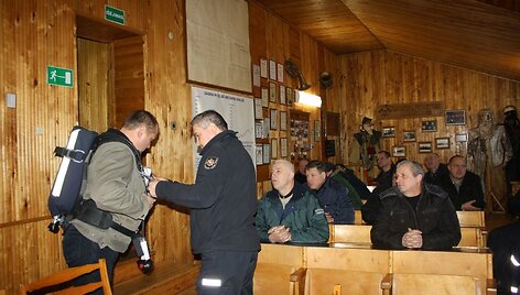 Mokymų akimirka