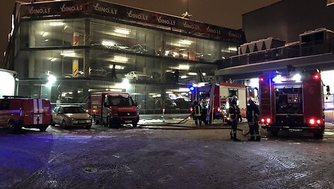 Ugniagesiai įvykio vietoje