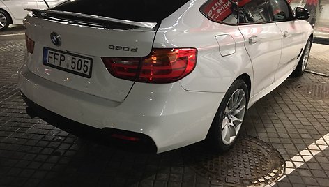 Ieškomas „BMW 3 GT“ automobilis