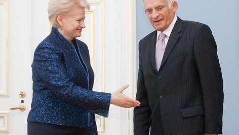 Prezidentė D.Grybauskaitė ir EP pirmininkas J.Buzekas