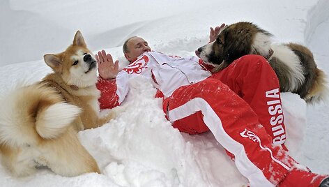 Vladimiras Putinas naujoje fotosesijoje