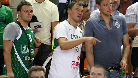 &Scaron;.Jasikevičius su broliu V.Jasikevičium