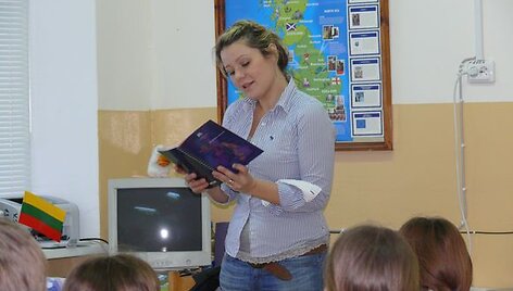 Beata Nicholson pamokos metu