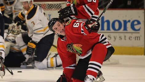 &bdquo;Blackhawks&ldquo; ledo ritulininkai.