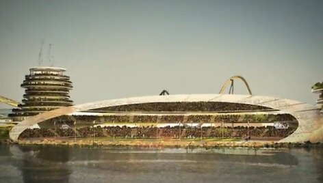 Viena stadiono pusė visada būtų atvira, kad kita galėtų žiūrėti į jūrą.