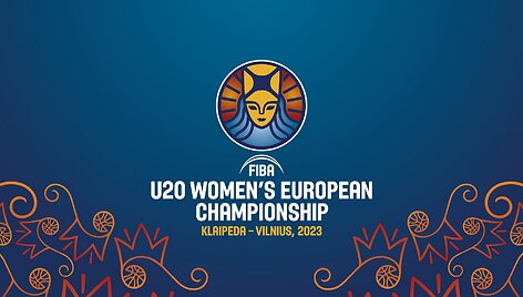 Europos merginų U20 čempionato Lietuvoje logotipas