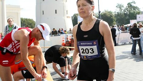 Moterų grupėje maratono distanciją pirmoji įveikė Vilija Dama&scaron;ickienė