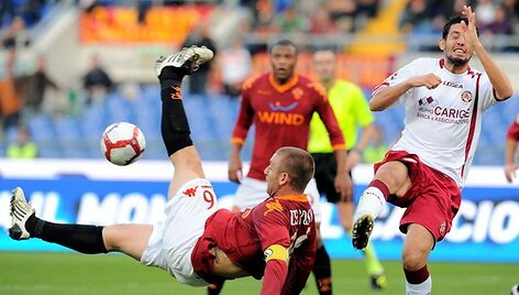 &bdquo;AS Roma&ldquo; klubui &scaron;is pralaimėjimas buvo jau ketvirtas &scaron;io sezono &bdquo;Serie A&ldquo; pirmenybėse