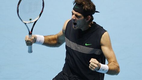J.M.del Potro pergalė prie&scaron; F.Verdasco buvo pirmoji Londone