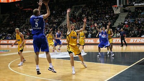 &bdquo;&Scaron;iaulių&ldquo; krep&scaron;ininkai turėjo pripažinti &bdquo;Zadar&ldquo; prana&scaron;umą.