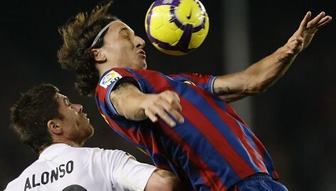 Rungtynių didvyriu tapo &bdquo;Barcelona&ldquo; legionierius i&scaron; &Scaron;vedijos Z.Ibrahimovičius