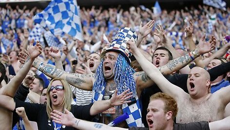 &bdquo;Portsmouth&ldquo; futbolo klubo sirgaliai sprogo i&scaron; džiaugsmo