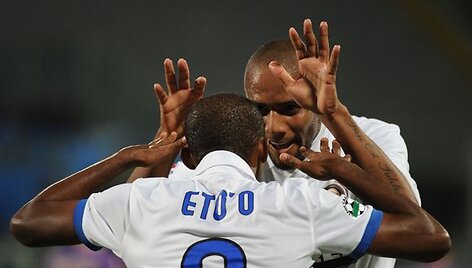 S.Eto'o džiaugiasi įvarčiu