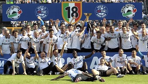 &bdquo;Inter&ldquo; Italijos čempionais tapo penktą kartą i&scaron; eilės