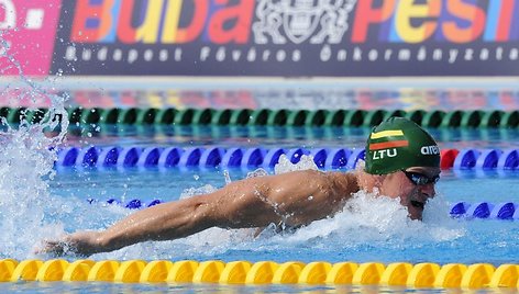 Paulius Viktoravičius Europos plaukimo čempionate aplenkė tris varžovus