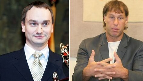 M.Balčiūnas (kairėje) ir &Scaron;.Marčiulionis žarstosi kaltinimais