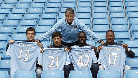 &bdquo;Manchester City&ldquo; &scaron;ią vasarą negailėjo pinigų naujiems futbolininkams