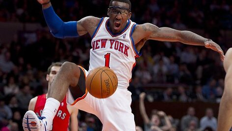 Amare Stoudemire'as Niujorko ekipai pelnė 36 ta&scaron;kus.