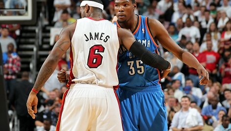 LeBronas Jamesas ir Kevinas Durantas
