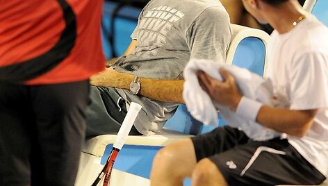 Rogeris Federeris ir Ričardas Berankis (de&scaron;inėje).
