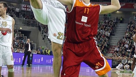 &bdquo;Union Olimpija&ldquo; (balta apranga) patyrė dar vieną nesėkmę Eurolygos &bdquo;Top 16&ldquo; etape.