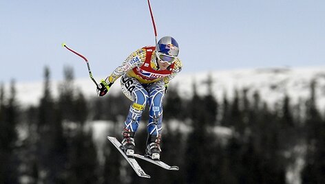 Lindsey Vonn skrieja į pergalę.