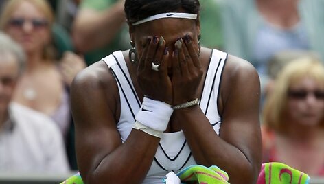 Serena Williams sunkiai tramdė emocijas.