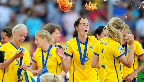 &Scaron;vedijos futbolininkių triumfas.