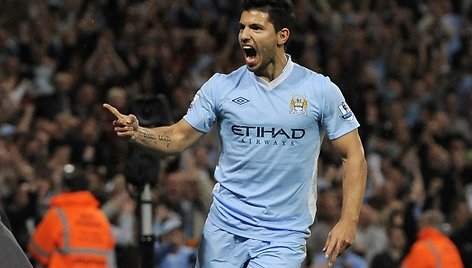 Sergio Aguero spindėjo debiutiniame mače.