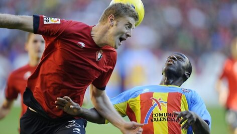&bdquo;Osasuna&ldquo; ir &bdquo;Levante&ldquo; mačo akimirka.