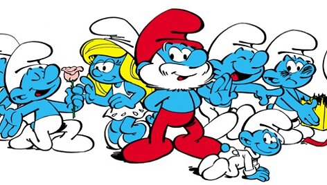 Animaciniai herojai rekordo įkvėpėjai &ndash; smurfai.