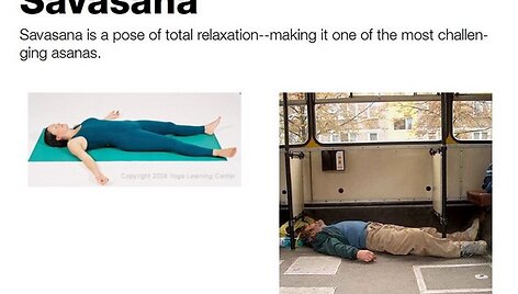 Raminančioji &bdquo;Savasana&ldquo; poza.