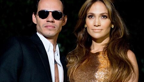 Jennifer Loper su dabartiniu sutuoktiniu Marcu Anthony.