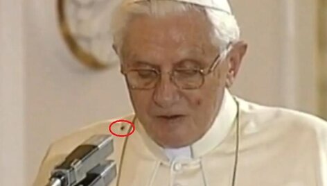 Voras ant popiežiaus peties. 